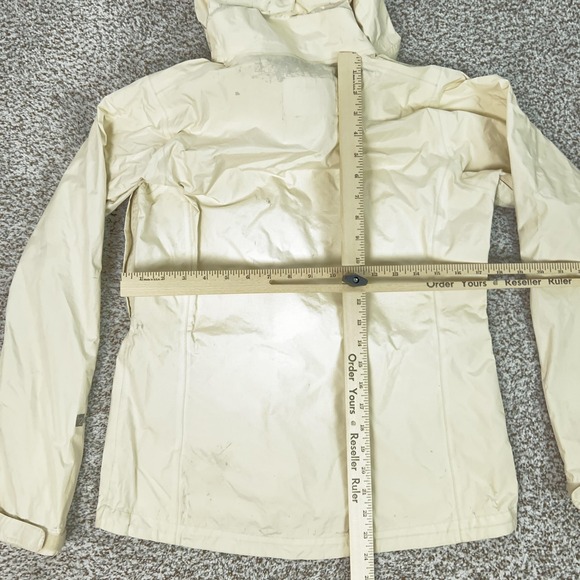 Patagonia Jacket Womens Small White Hooded H2No Waterproof Torrentshell Hiking - Picture 10 of 12